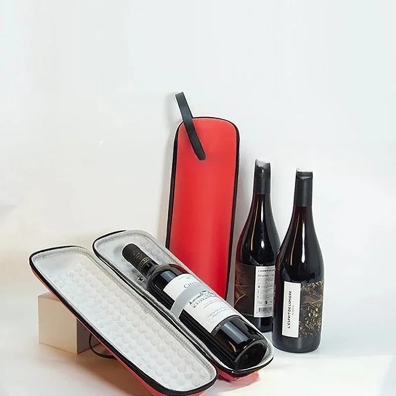 Bolsas  hielo enfriadoras EVA, caja  regalo para vino, botella individual impermeable, bolsa  almacenamiento  vino tinto