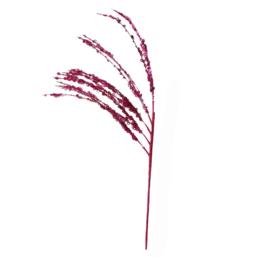 1 قطعة غصين بريق الحلي فروع 55 سنتيمتر يدويا ديكور لشجرة عيد الميلاد حفل زفاف إكسسوارات ديكور منزلي