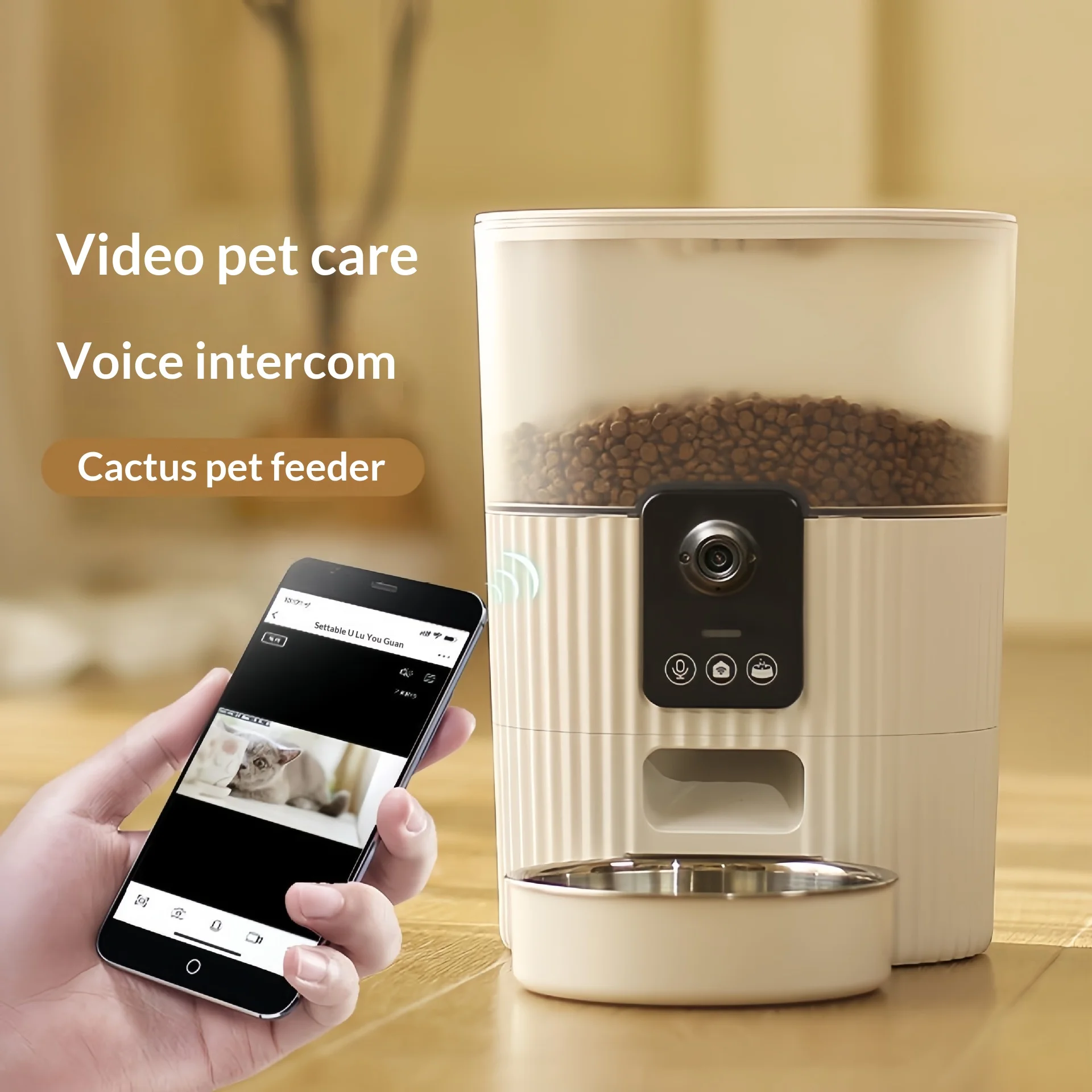Comedero automático WiFi con cámara inteligente para perros y gatos - imagen 5