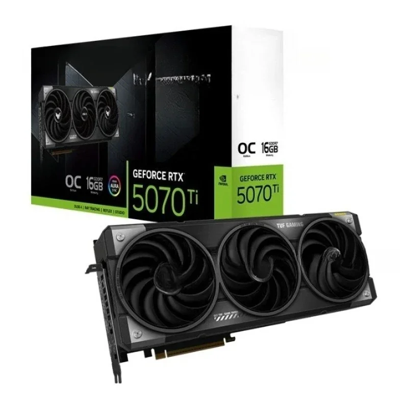 

TUF RTX5070TI O16G suitable for e-sports game AI design 4K high brush 3A game graphics card
