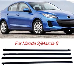 Car Window Weatherstrip Seal Belt Trim Sealing Strips for Mazda 6 2004-2012 for Mazda 3 2004-2009 Rubber Outer Window Glass Seal