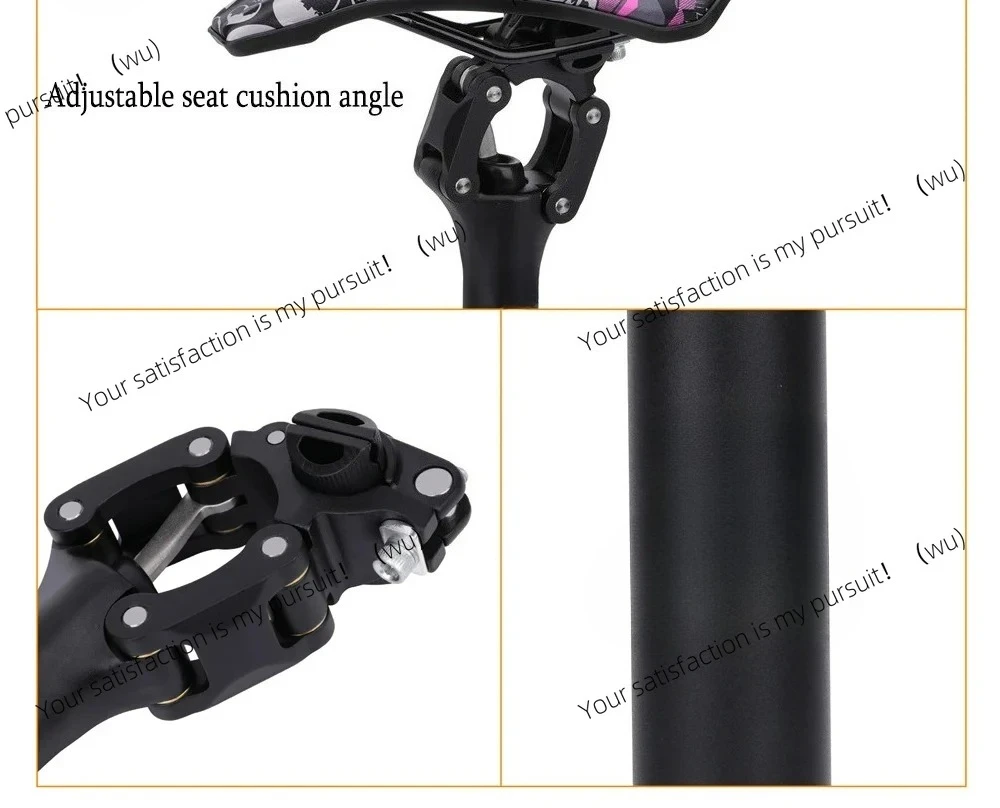 ZOCI-Bicycle Suspension Seat Post Shock Absorber Four-link Seatpost 27.2/30.9/31.6mm Aluminum Alloy Shock Absorber Seat Tube