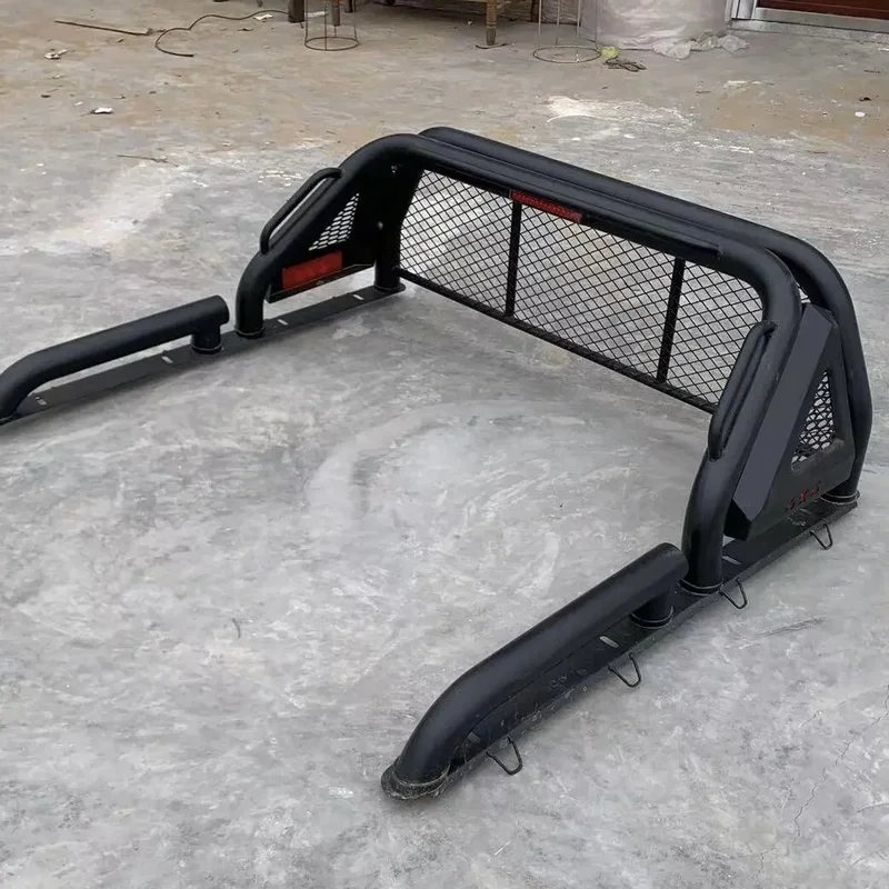 High Quality Black Powder Coated Universal Sport Cargo Rack Roll Bar For Pickup Trucks Auto Exterior Modification Accessories