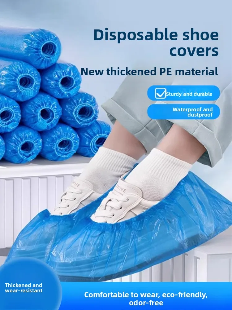 

Disposable Thiened Plastic oe Covers for Home Indoor Use Waterproof Non-Slip Ideal for Cuter Rooms Students Adults Guests
