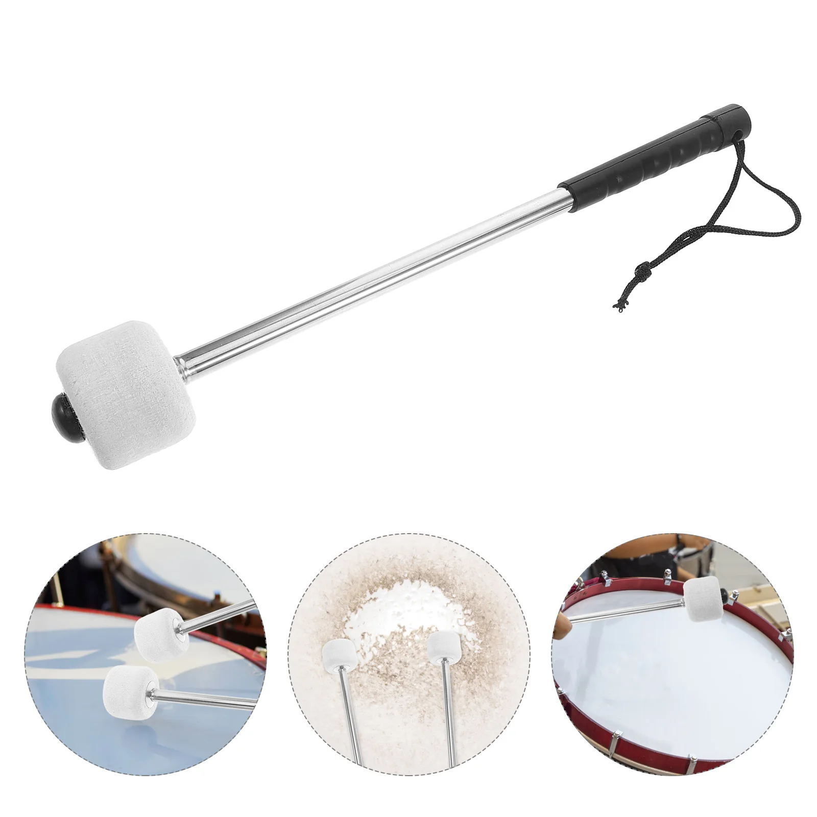 

Snake Drum Hammer Big Stick Felt Mallets for Musical Instruments