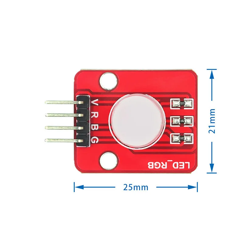 5~100Pcs 10mm High Bright RGB Full Color LED Module 5V Three Color Light Emitting Diode Electronic Brick For Arduino DIY Project