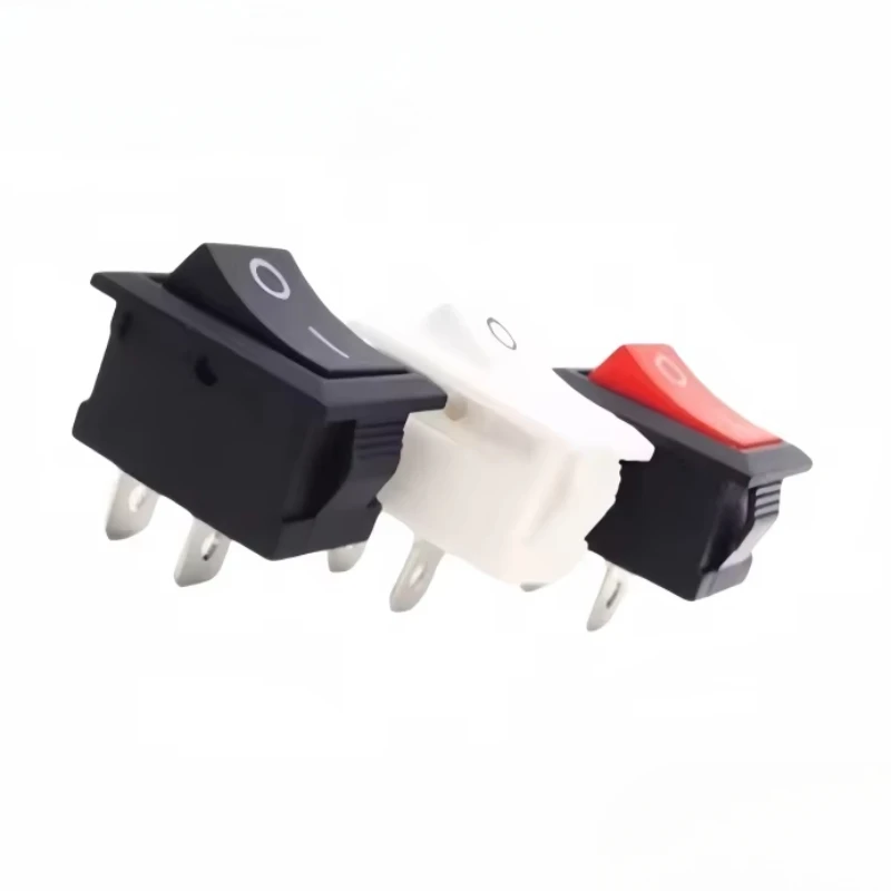 10PCS KCD11 15*10 2 Pin 3A 250V Boat Switch Red Black White Snap-in SPST ON OFF Rocker Position MINI Switch 15mmx10mm