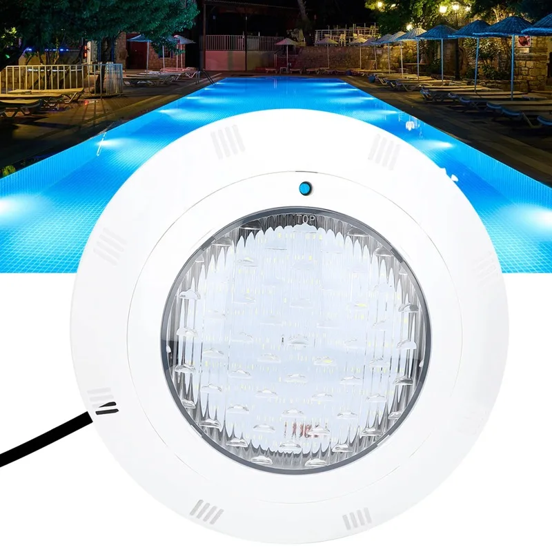 Luce per piscina AC12V 40W 360 LED Luci subacquee per piscina con luce di colore bianco