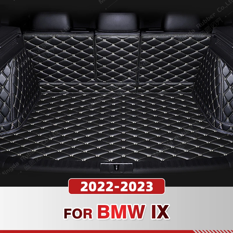 

Auto Full Coverage Trunk Mat For BMW iX 2022 2023 Leather Car Boot Cover Pad Cargo Liner Interior Protector Accessories