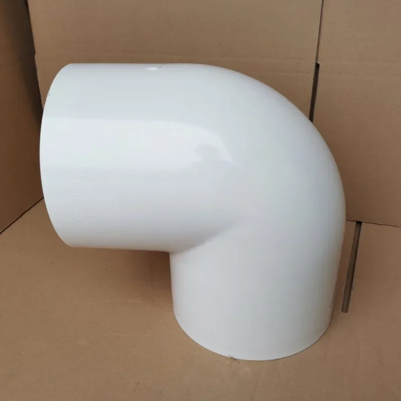 PVC water supply pipe fittings, white water supply 90 degree elbow