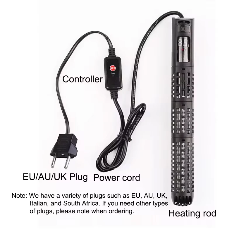 Aquarium Submersible Heater Fish Tank Water Heating Rod Constant Aquarium Thermostat Temperature Control 220-240V 50-500w