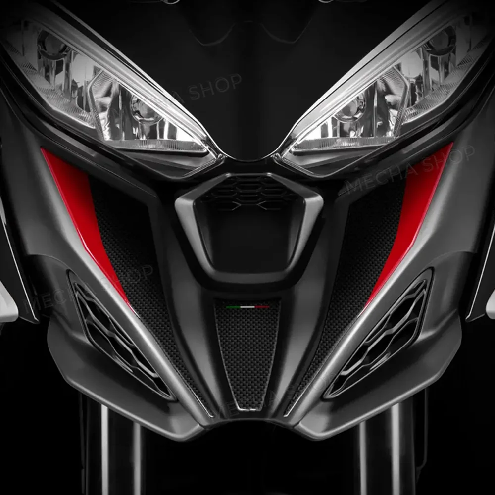 For Multistrada V4 / S 2021–2024 Accessories 3D Resin Front Sticker Protection Kit