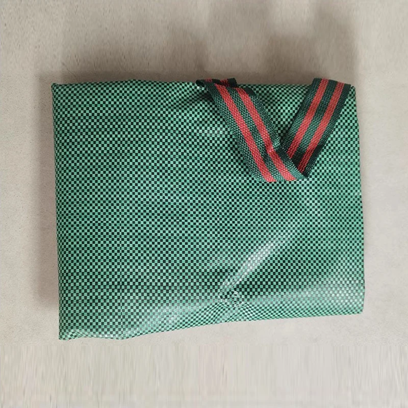 Borsa per foglie da giardino di grande capacità Borsa per raccolta di rami e foglie cadute Borsa per immondizia per piante riutilizzabile in tessuto PP verde scuro