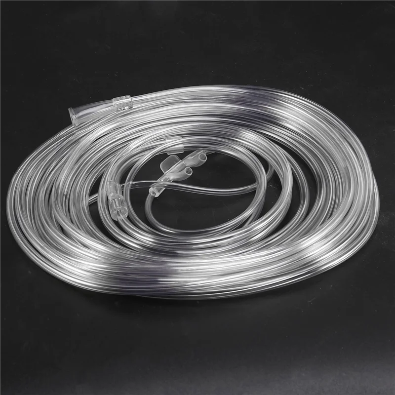 Hot-5Pcs 6M Double Hole Soft Nasal Oxygen Tube Nasal Oxygen Cannula Nasal Tube Suitable For Oxygen Gener