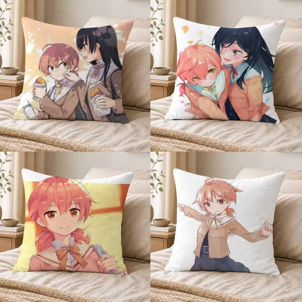 Bloom Into You Double-sided Printed Square Decorative Cushion Cover for Sofa Living Room Home Decor