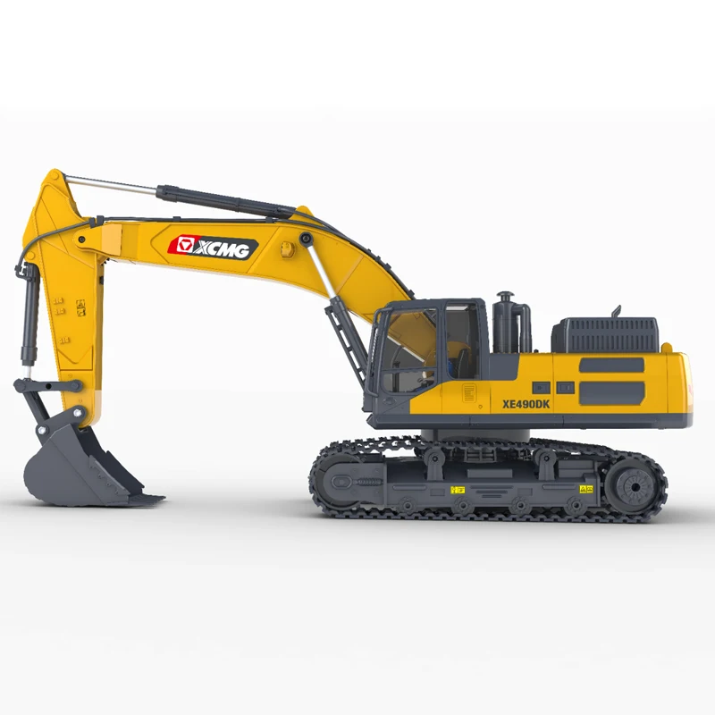 1:18 Scale XCMG XE490DK Remote Control Alloy Excavator Model - Commercial Engineering Vehicle Simulation Crawler Toy