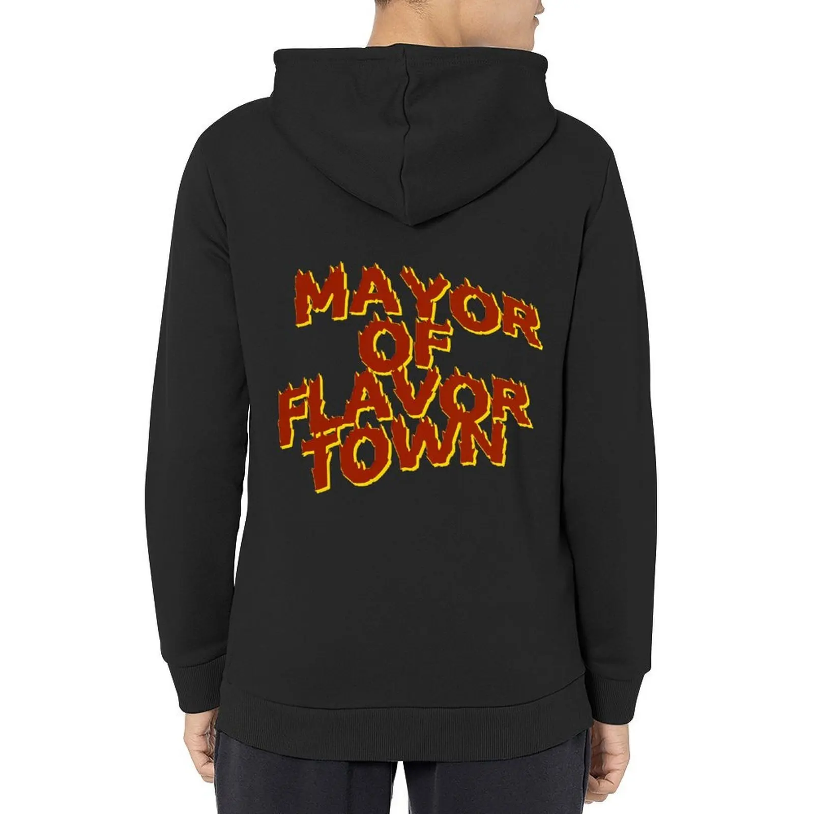 Толстовка с капюшоном Mayor of Flavortown, осенняя куртка, мужские футболки с рисунком, мужская блузка, корейская одежда, мужская толстовка