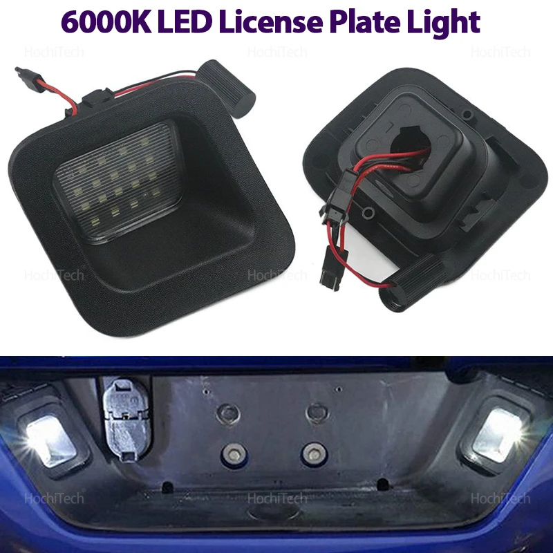 

For Dodge Ram 1500 2500 3500 2013-2018 2PCS Car Durable White Canbus Rear License Number Plate Tag Lights LED Lamp