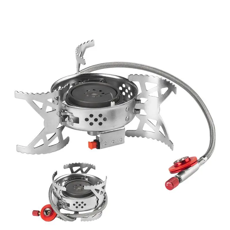 Portable Gas Stove Tourist Camping Burners Folding Backpacking Furnace 3200W Camping Stove For Outdoor Hiking Picnic Cooking