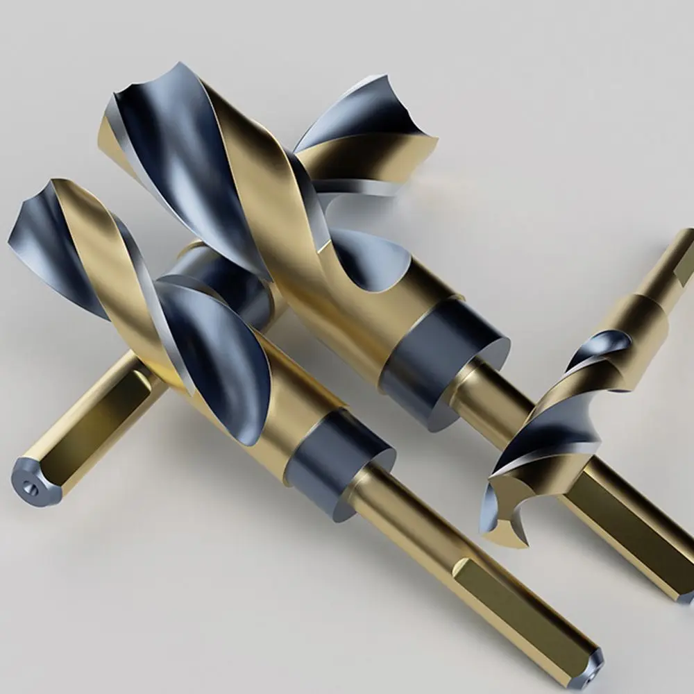 Durable 12-30mm Twist Drill Bit HSS Portable Reduced Shank Drills Round Shank Metal Hole Drilling Tool Power Tools