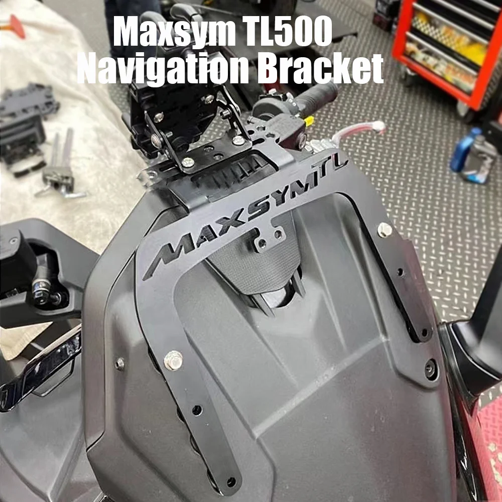 For SYM MAXSYM TL 500 Maxsym TL500 New Motorcycle Accessories Navigation Bracket GPS Mount Phone Holder Black