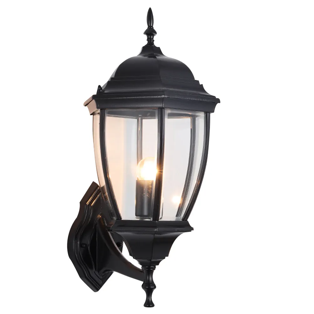 Wall Lamp Outdoor Yard Vintage Hexagonal Saving LED Waterproof Outdoor Wall Light Solar Corridor Light