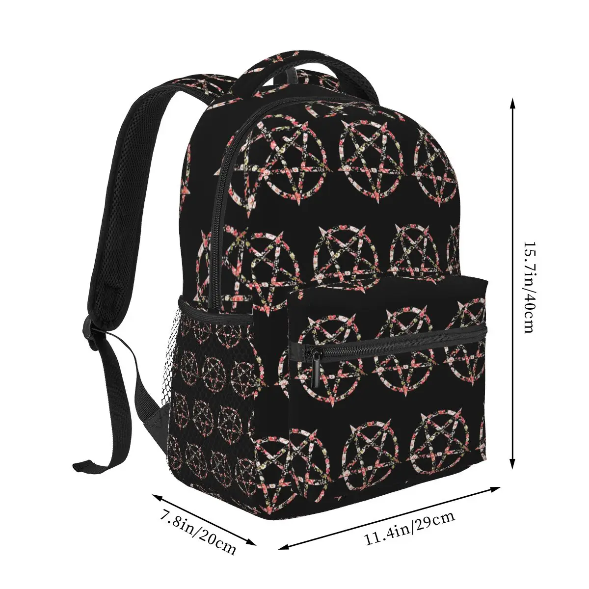 Occult Satanic Pentagram Backpacks Boys Girls Bookbag Children School Bags Cartoon Travel Rucksack Shoulder Bag Large Capacity