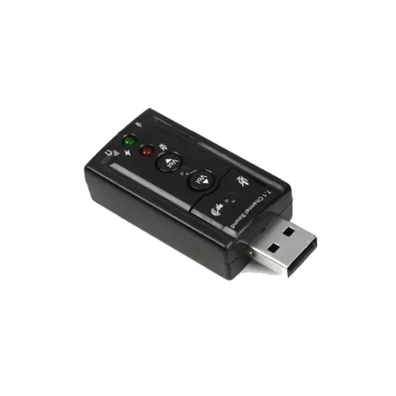 7.1 채널 USB 오디오 사운드 카드, USB 2.0 마이크 스피커 오디오 헤드셋, 3.5mm 잭 변환기, PC 1 개, 신제품