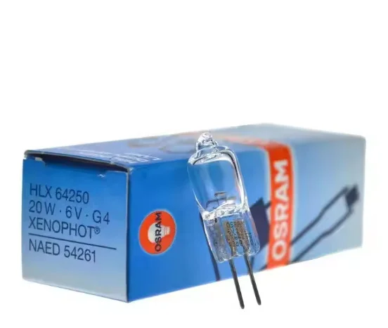 

Original OSRAM Halogen Lamp 64250 6V 20W G4 ESB Projector Microscope Operation Shadowless Bulb