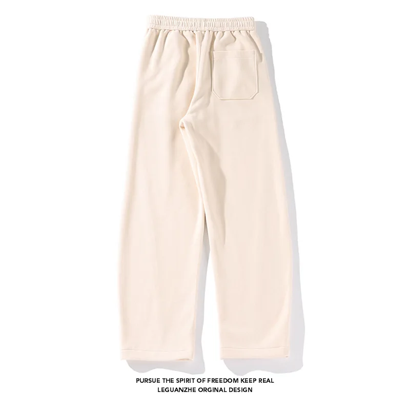 【Mirrordust】2025 Winter Plus Size Fleece-Lined Thickened Water-Resistant Pants Warm Casual Outdoor Sports Sweatpants M-5X