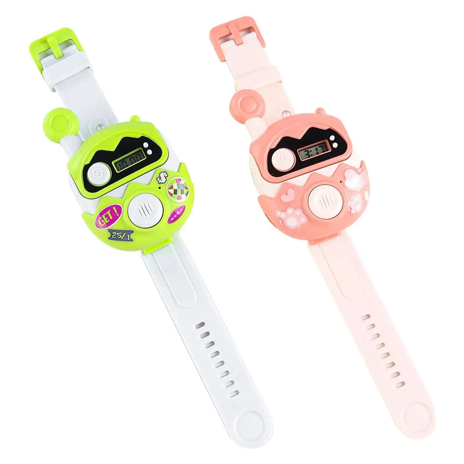 Funny Kids Walkie Talkie Watch with Flashlight and Lanyard Long Range 300m Wrist Two Way Radio Lightweight Adjustable Band for