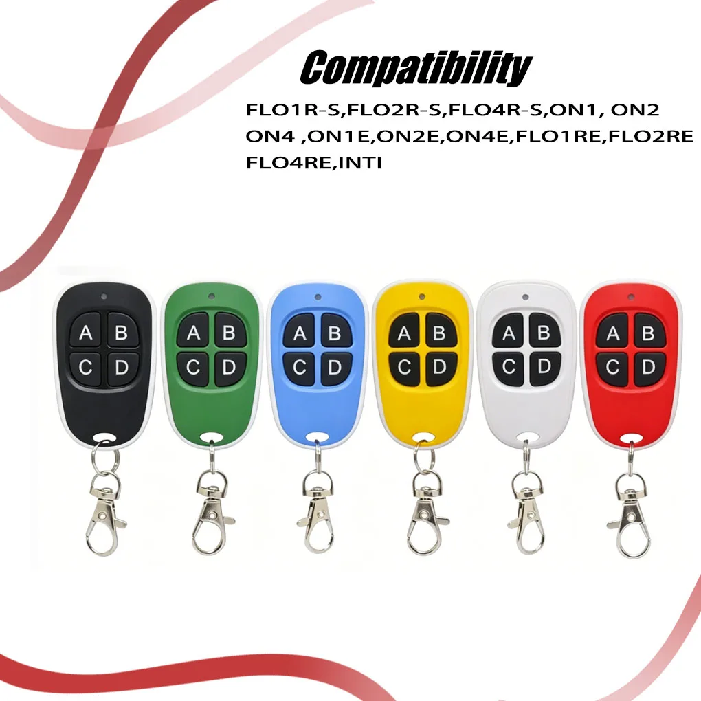 10pcs Compatible with FLO2RE-FLO2RS remote control, suitable for automatic doors and gates, 433.92 MHz