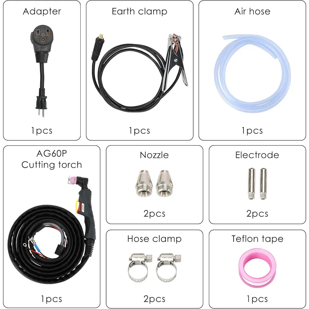 เครื่องตัดพลาสม่าเครื่องตัดพลาสม่าเครื่องตัดพลาสมาแบบดิจิตอล110/220V รุ่น7th 50Amps