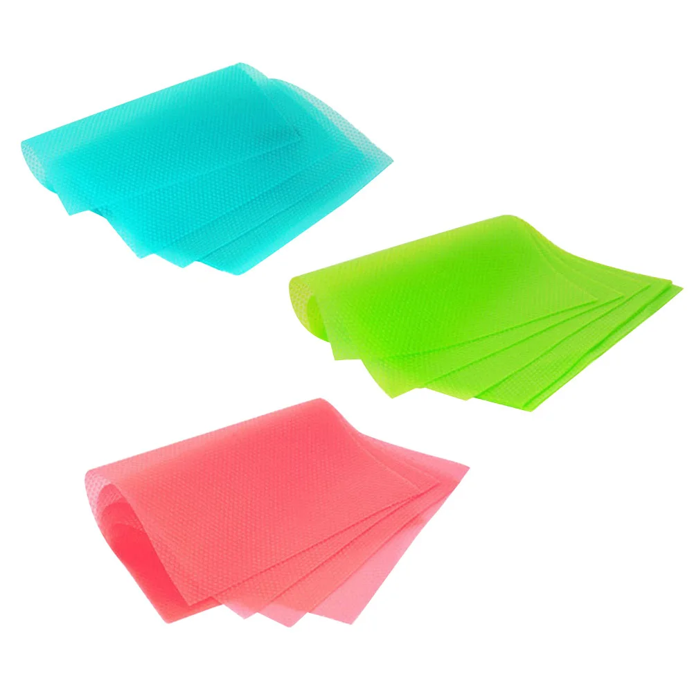 

6pcs Antibacterial Refrigerator Pad Waterproof Moisture Proof Cut To Fit Fridge Shelf Liner For Kitchen Drawer Table Countertop