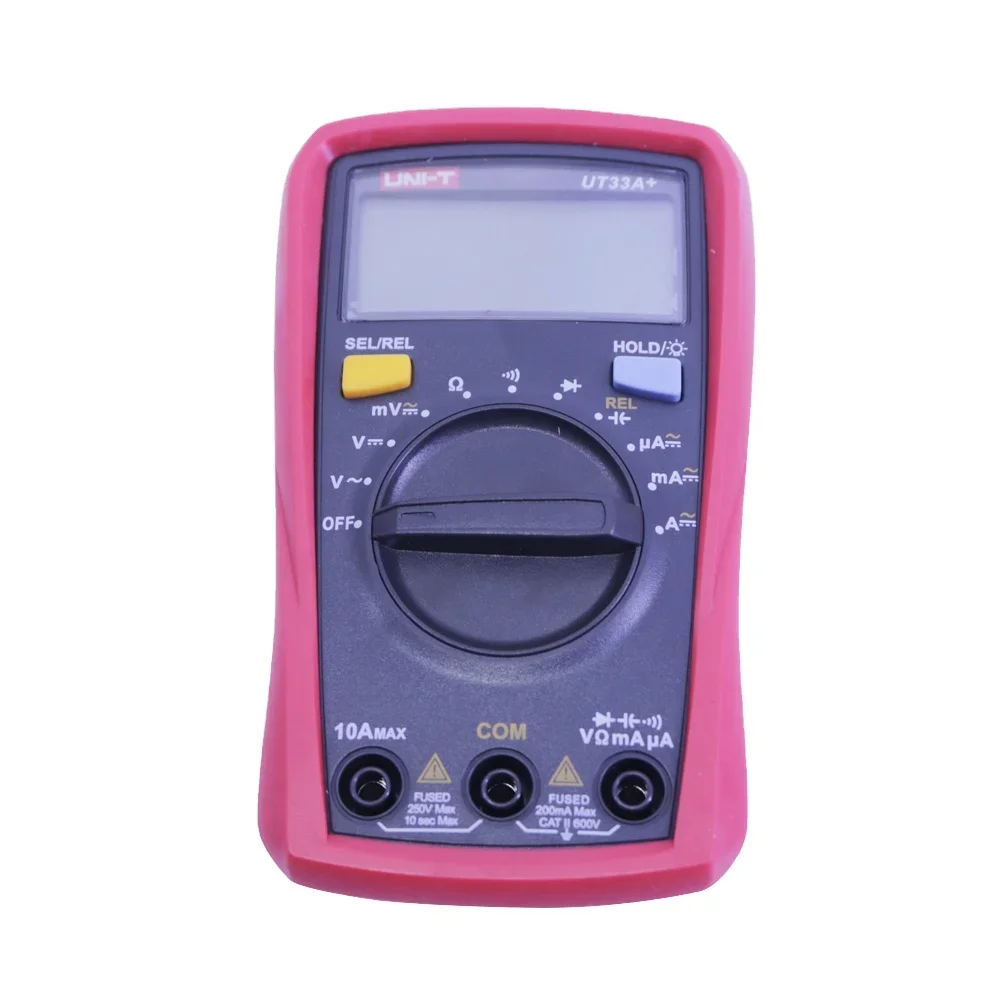 

2026 UT33A+ Digital Multimeter AC DC Voltage Current Tester Resistance Capacitance Meter