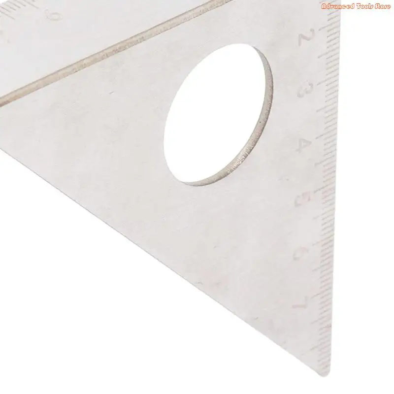 Carpentry Square Measuring Ruler 45/90 Degree Line Ruler Woodworking Scriber Mark Line Gauges Triangles Ruler W91B