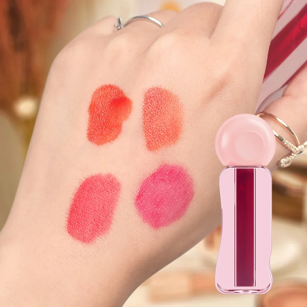 Private Label Jelly Lip Tint Custom Logo Waterproof Moisturizer Fruit Juice Liquid Lipstick Eye Cheek Lip Oil Makeup Wholesale