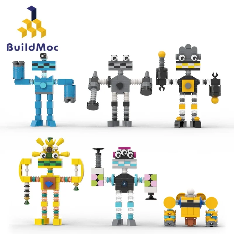 

BuildMoc «Мой пение» Wubbox, монстры, набор строительных блоков для милых игр, ролевые блоки, игрушки «сделай сам», Детские фанаты, подарки на день рождения и Рождество