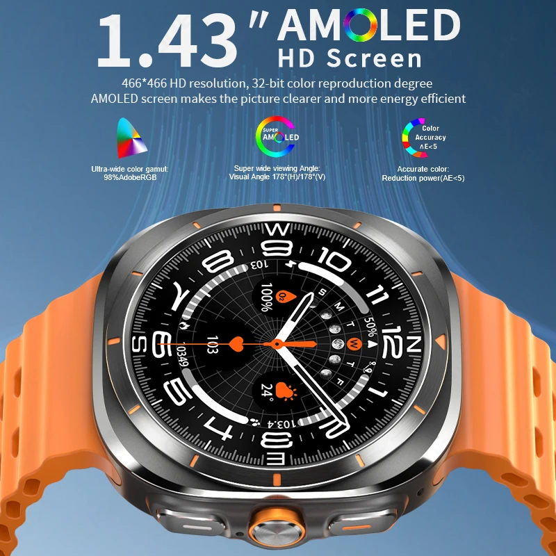 LIGE 2024 Neue Smart Uhr Männer NFC Kompass Bluetooth Anruf Outdoor Sport Uhr Für Xiaomi Huawei AMOLED Display Digitale Smartwatch