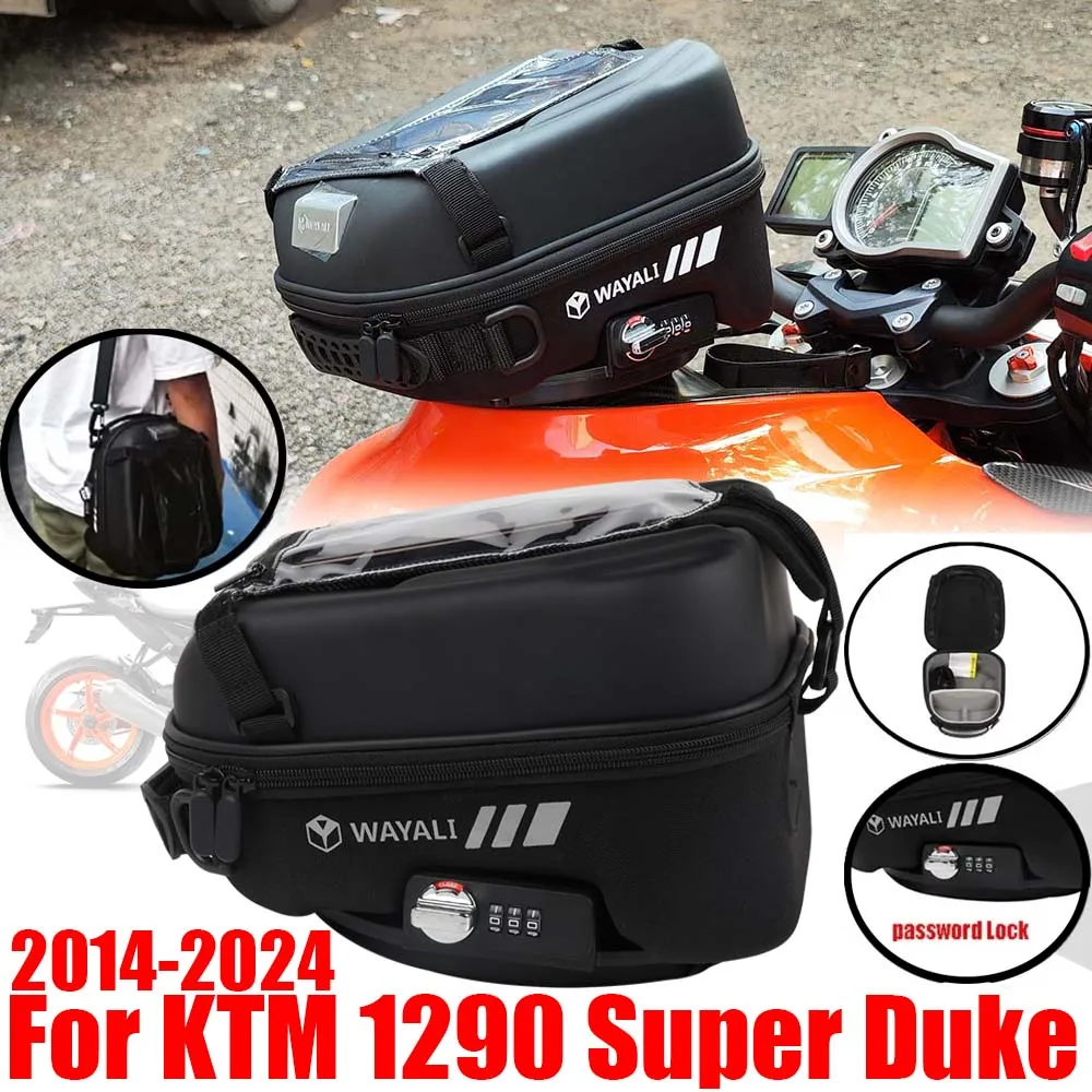 

For KTM 1290 Super Duke R RR GT Superduke 1290R 1290GT Accessories Tank Bag Luggage Storage Bag Tanklock Backpack GPS Navigation