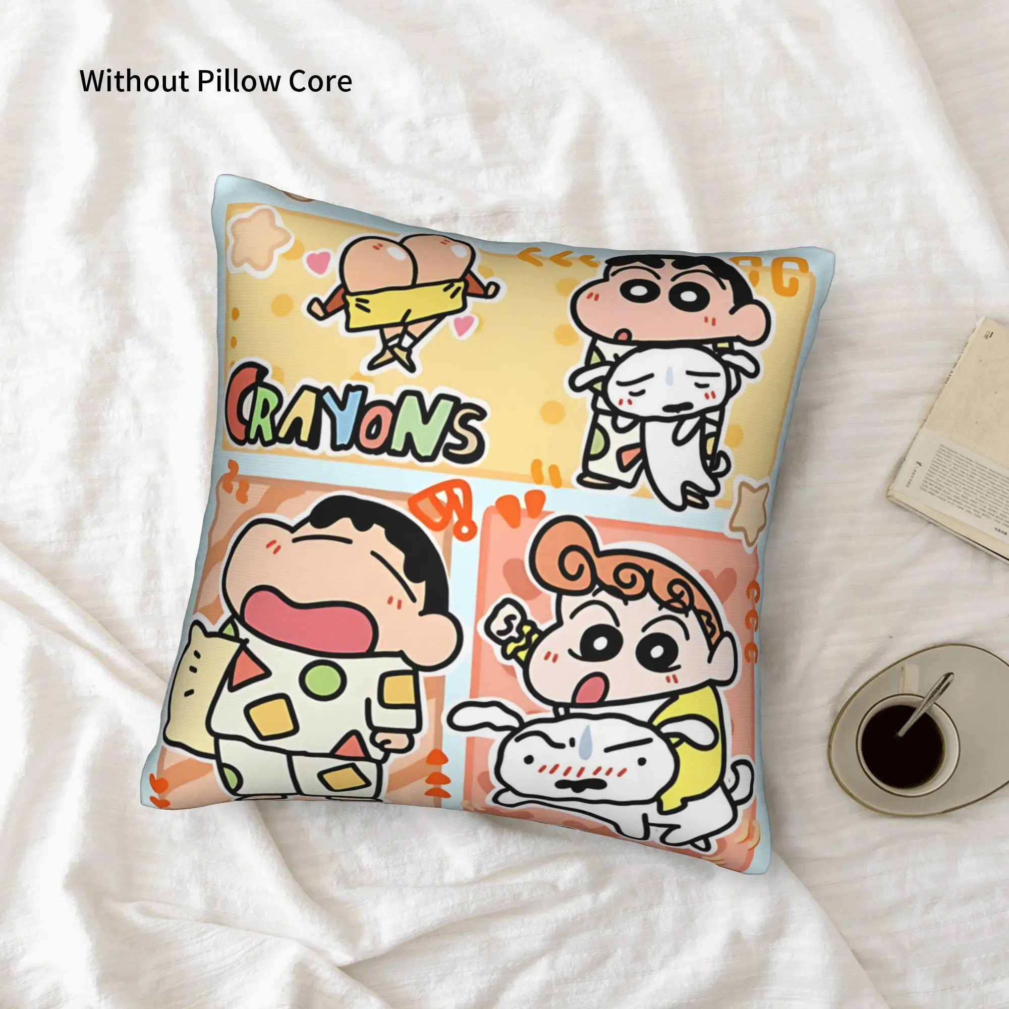 1PC Crayon S Shin chan Pillow Case Home Decor Items Double-Sided Printing  Sofa Cushion Bedroom Bedside Pillow