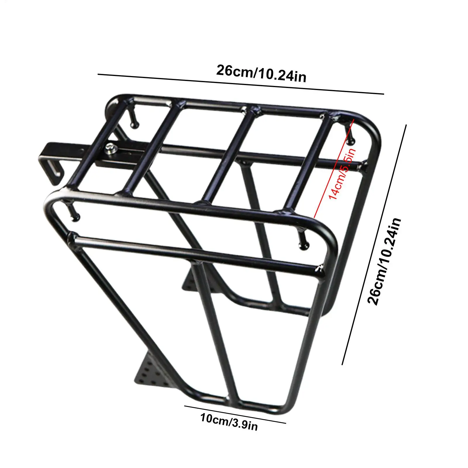 1pc Bicycle Cycle Front Rack Heavy Duty Steel Cycling Front Bracket Luggage Shelf Cargo Rack Mountain Bike Front Rack ﻿