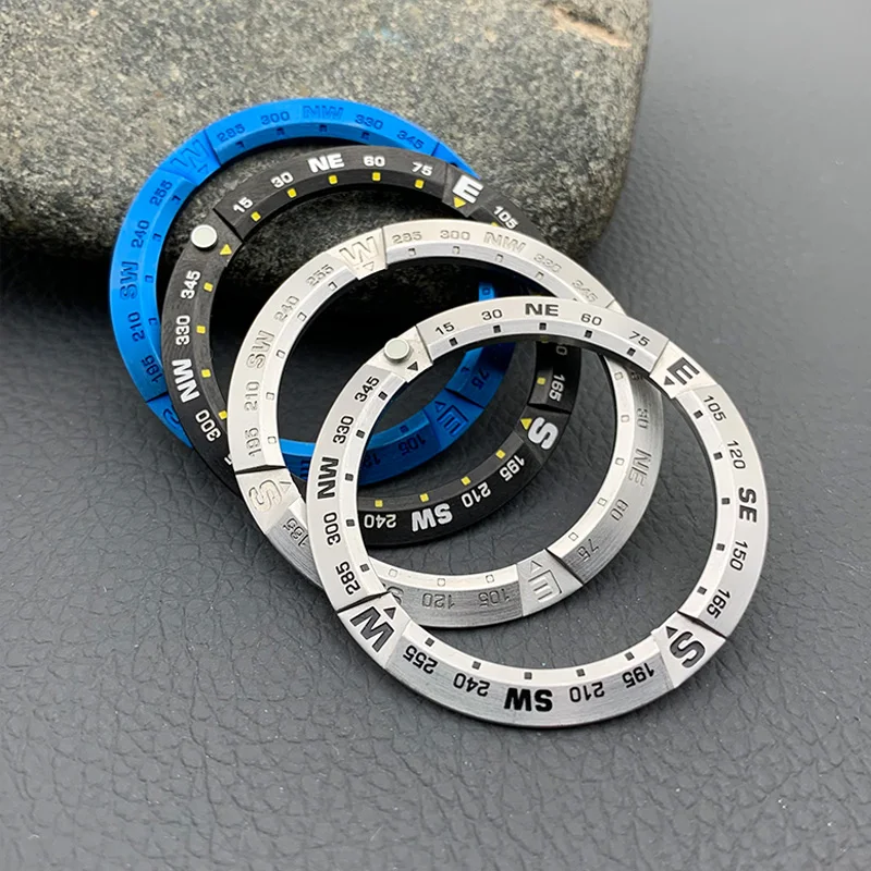 Mod 41mm 사무라이 베젤 삽입 링, 곡선 베젤, 킹 사무라이 LX SNR025 시계 케이스에 적합, 스테인레스 스틸 베젤 삽입 예비 부품