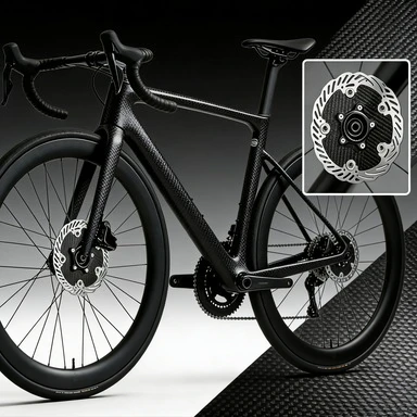 

Premium Ultra-Light Carbon Fiber Floating Brake Rotor - 140/160mm Centerlock, High Performance for MTB Disc