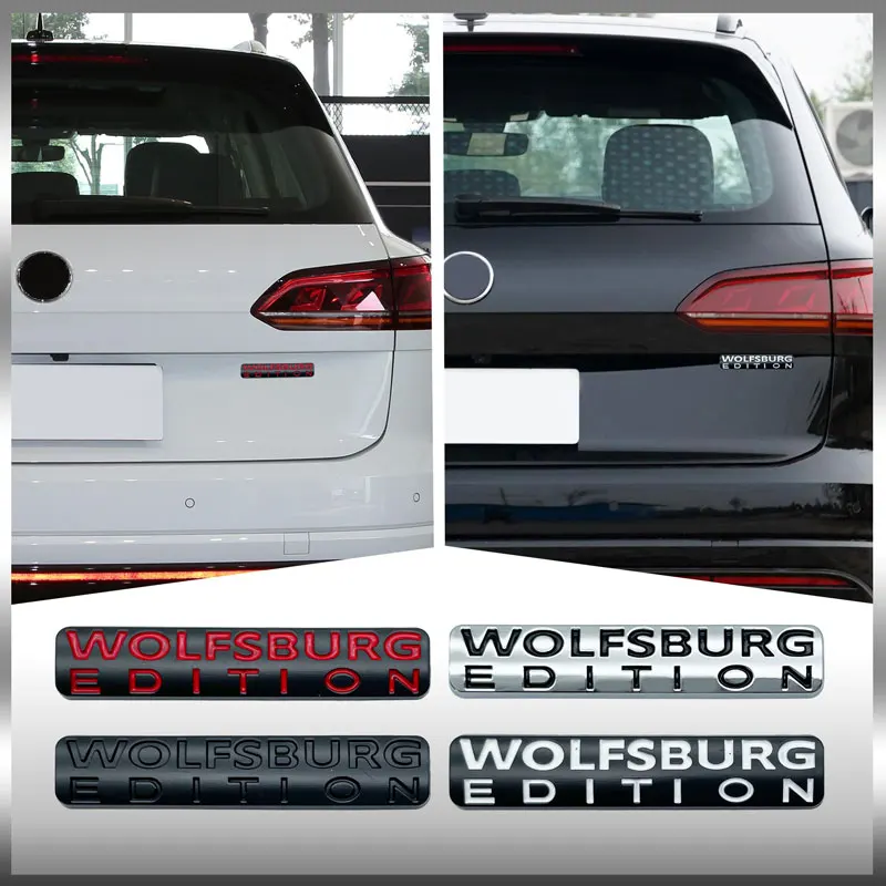 Car Accessories WOLFSBURG EDITION Logo Emblem Side Rear Trunk Badge Metal Decals Decoration Car Styling