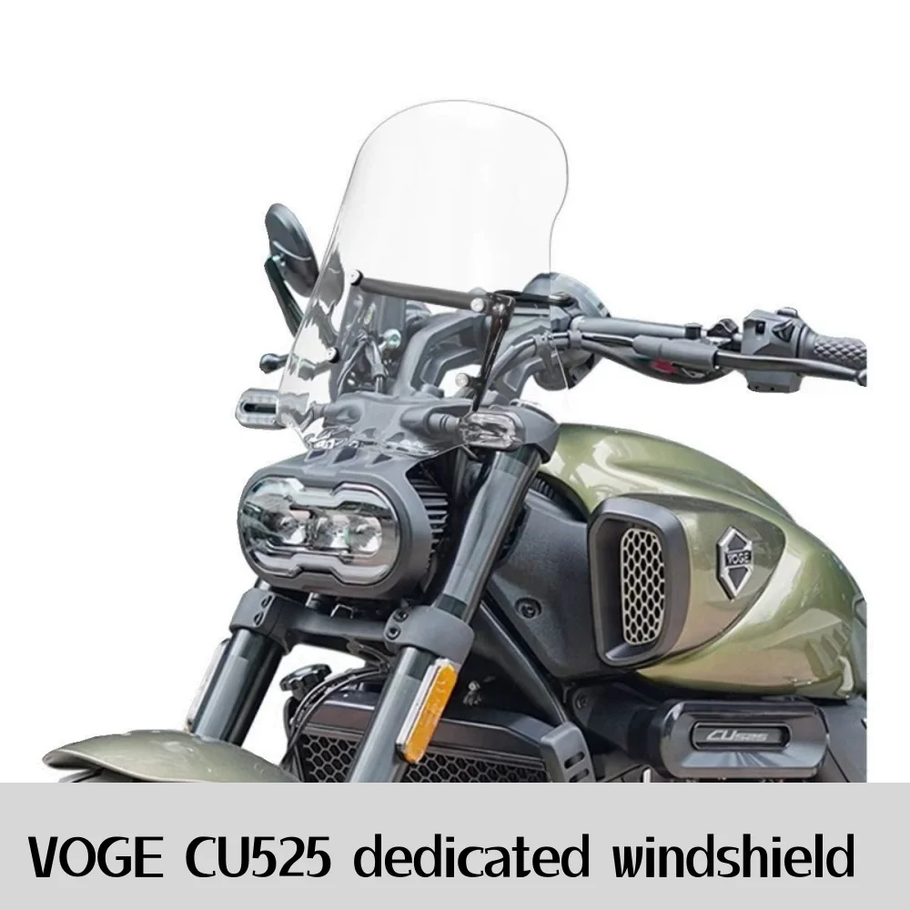 Suitable for VOGE CU525 windshield modification, front windshield, front windshield modification accessories, chest protector.