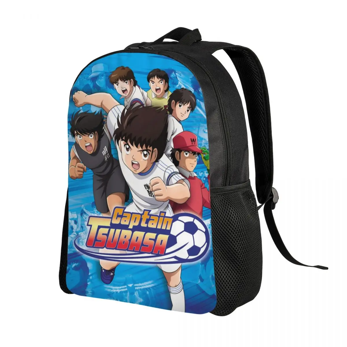 

Japan Football Manga Captain Tsubasa Travel Backpack Women Men School Computer Bookbag College Student Daypack Bags