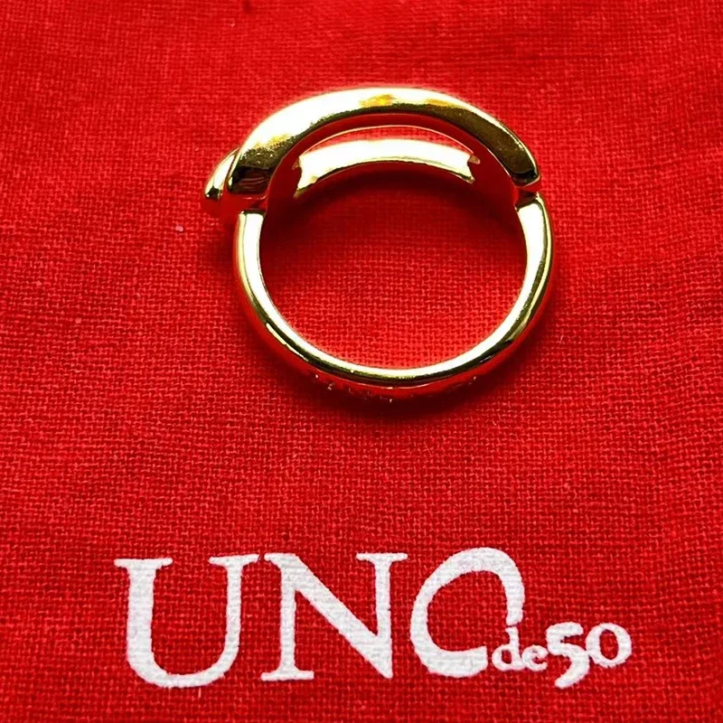 2023 UNode50 jual cepat cincin elegan wanita romantis liburan perhiasan tas hadiah dengan tas di Eropa dan Amerika