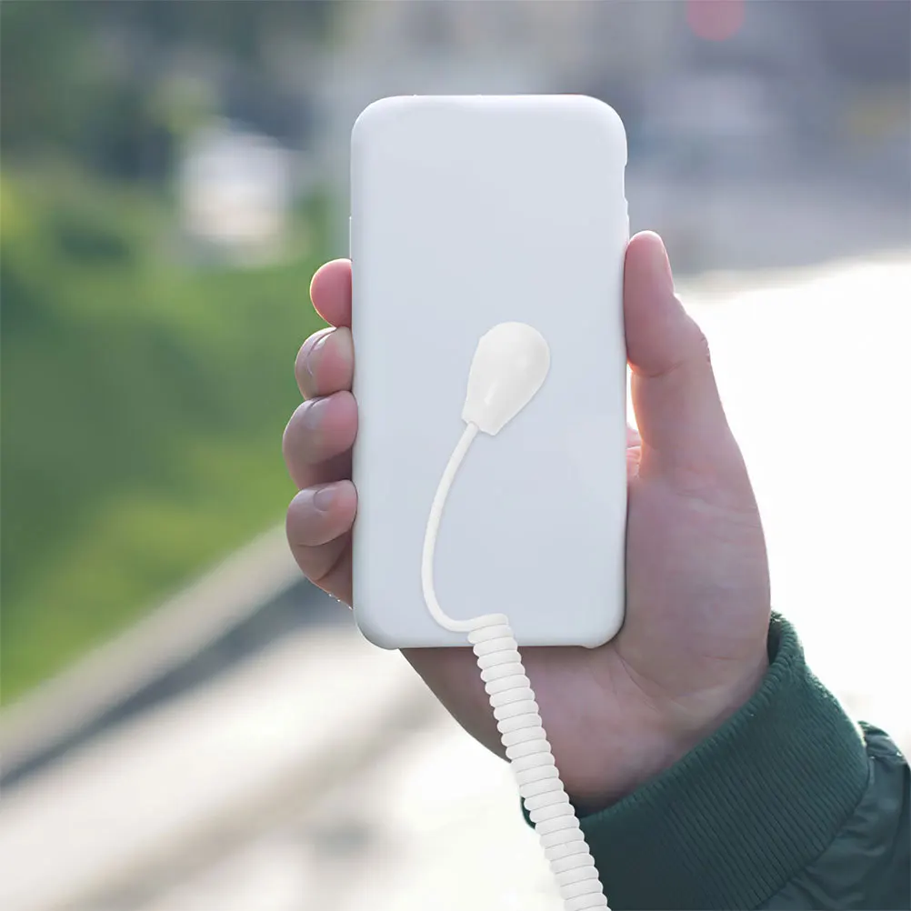 

2Pcs Anti-Lost Remote Hanger Strong Self-Adhesive Stretchable Retractable Tether Cable Remote Leash Holder Secure Organizer