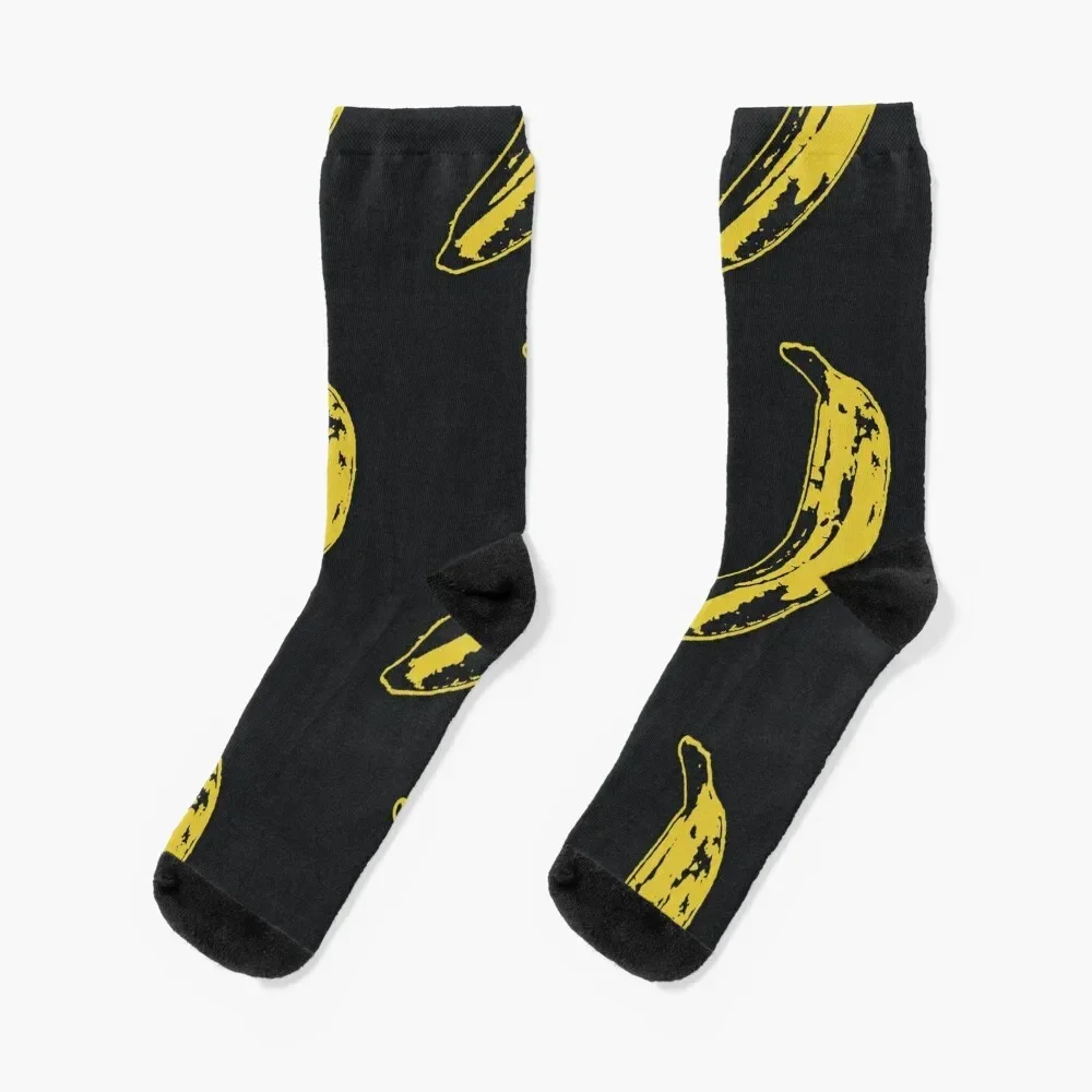 Velvet Underground andy warhol banana, nico, lou Socks aesthetic floor cotton summer Ladies Socks Men's